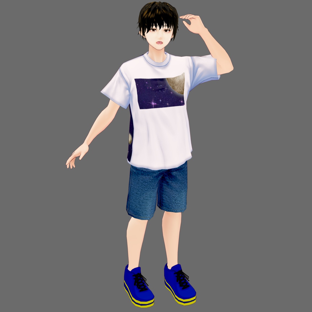 【Vroid】宇宙柄テクスチャセット(男女兼用/全14着)