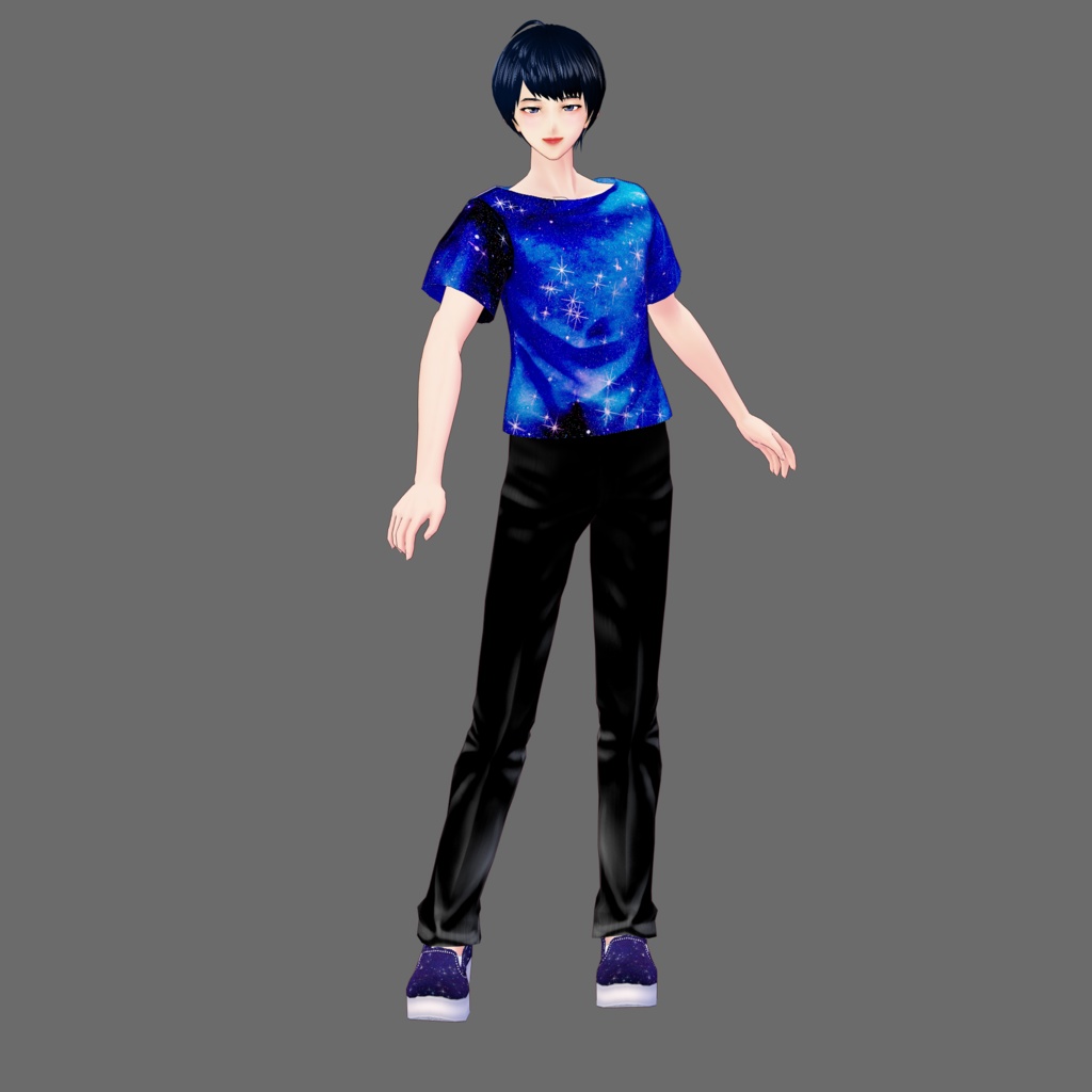 【Vroid】宇宙柄テクスチャセット(男女兼用/全14着)