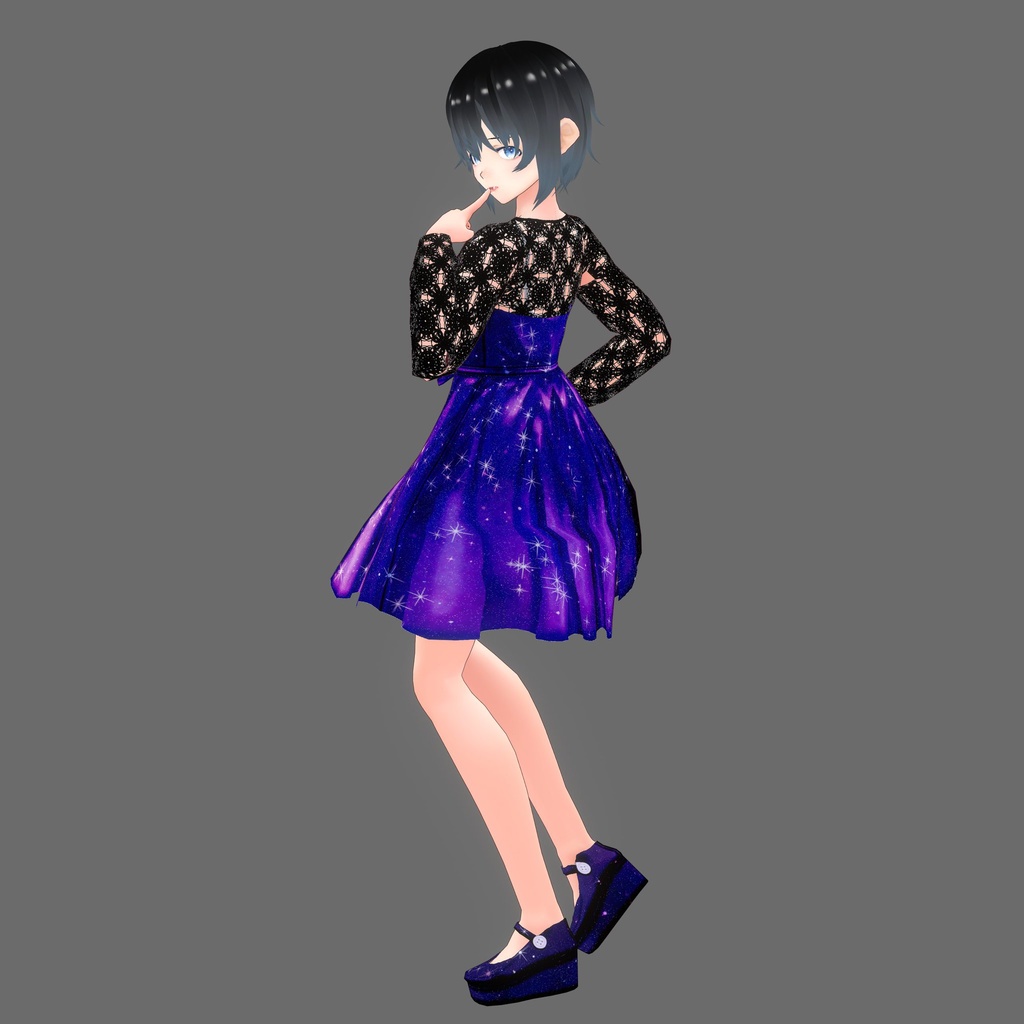 【Vroid】宇宙柄テクスチャセット(男女兼用/全14着)