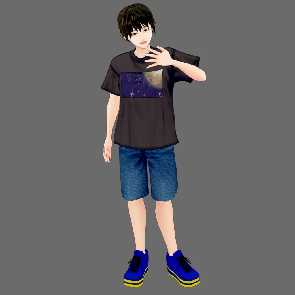 【Vroid】宇宙柄テクスチャセット(男女兼用/全14着)