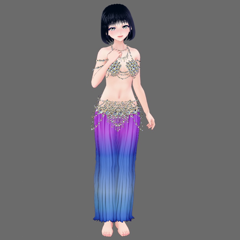 【Vroid】人魚姫のジュエリードレス(男女兼用/全3色)