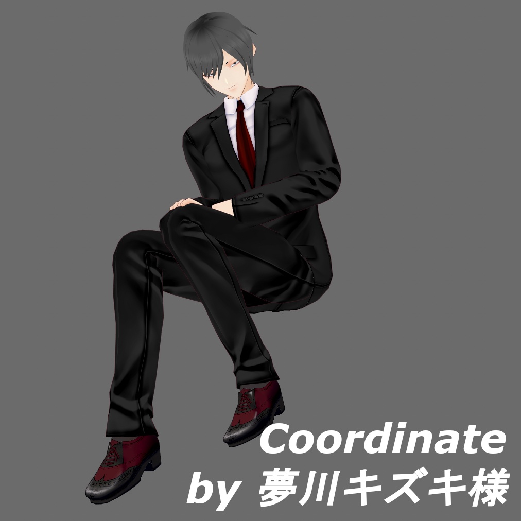 【Vroid】革靴風メンズライクシューズ(オリジナルシューズ作成キット)