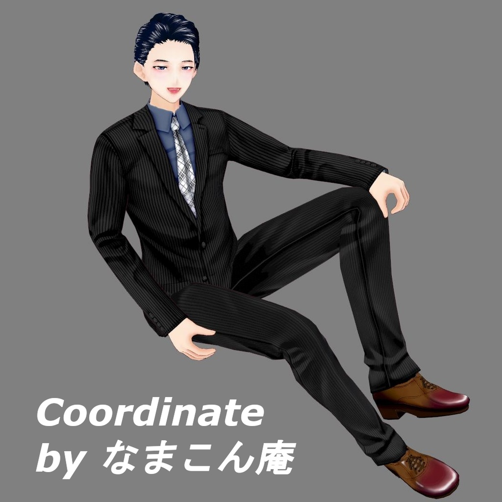 【Vroid】革靴風メンズライクシューズ(オリジナルシューズ作成キット)