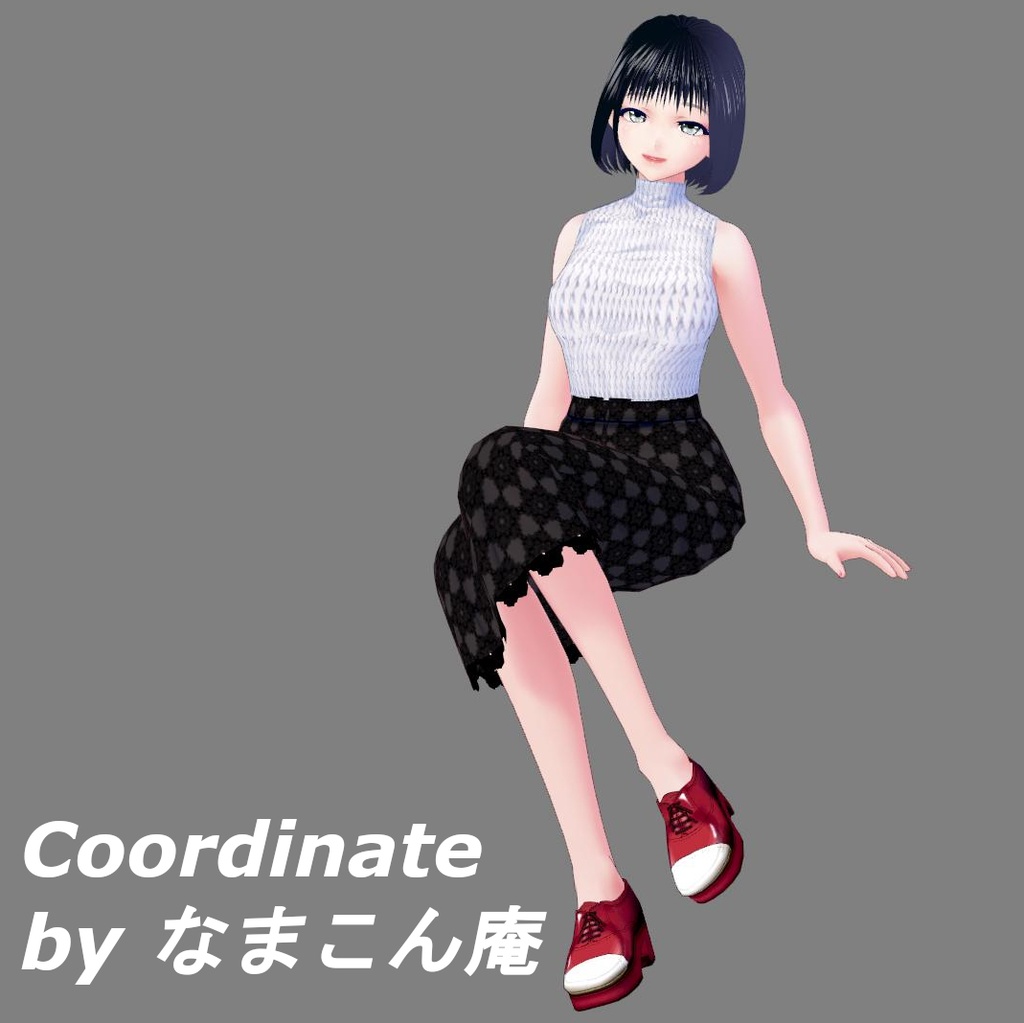 【Vroid】革靴風メンズライクシューズ(オリジナルシューズ作成キット)