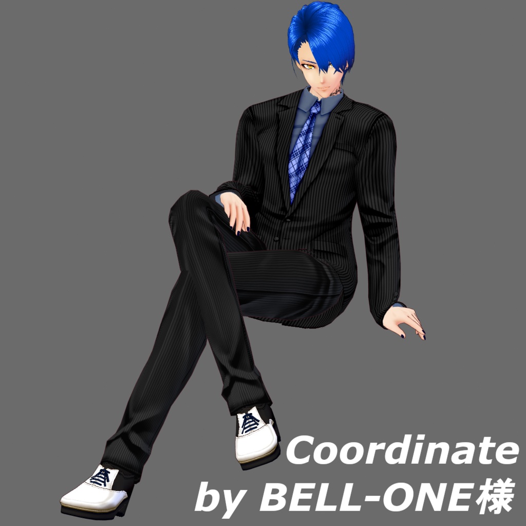 【Vroid】革靴風メンズライクシューズ(オリジナルシューズ作成キット)