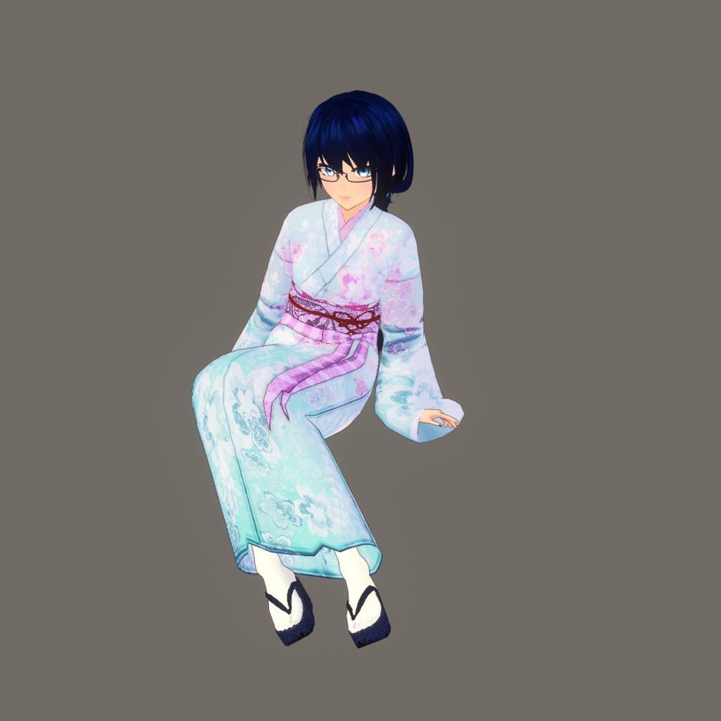 【Vroid】選んで作る貴方だけの華やか着物(追加パーツ&コーデ済み着物)【女性/女装用】