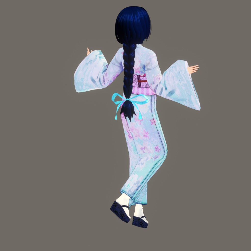 【Vroid】選んで作る貴方だけの華やか着物(追加パーツ&コーデ済み着物)【女性/女装用】