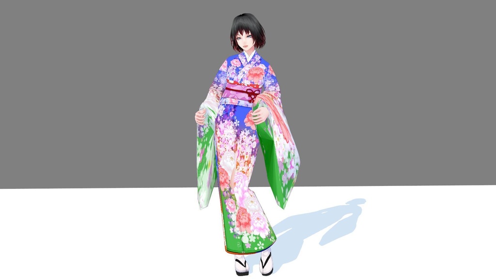 VRMお人形遊び用ポーズ集(その3/着物専用ポーズ集)