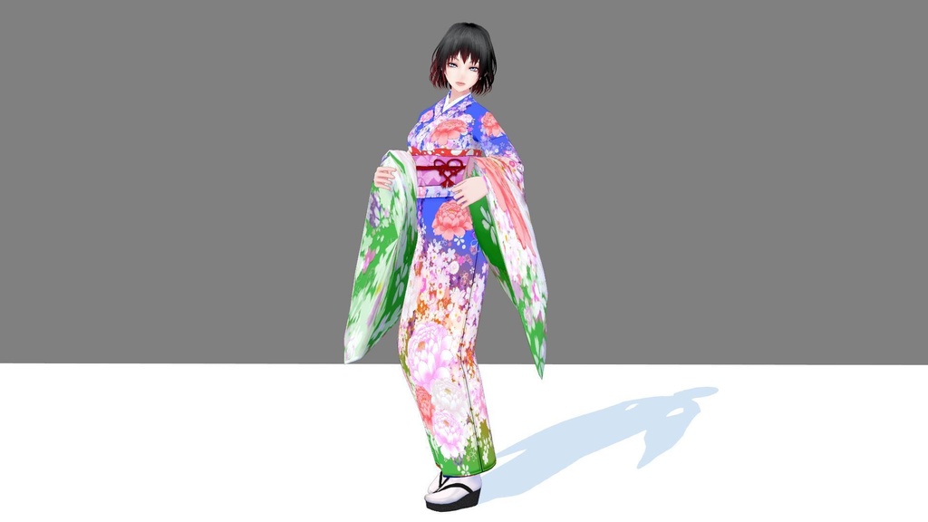 VRMお人形遊び用ポーズ集(その3/着物専用ポーズ集)