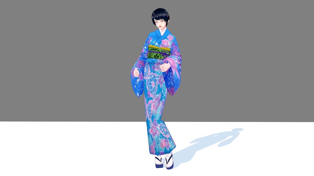 VRMお人形遊び用ポーズ集(その3/着物専用ポーズ集)