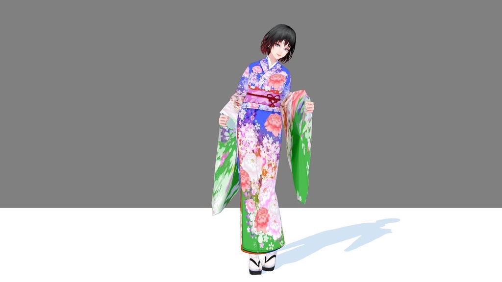 VRMお人形遊び用ポーズ集(その3/着物専用ポーズ集)