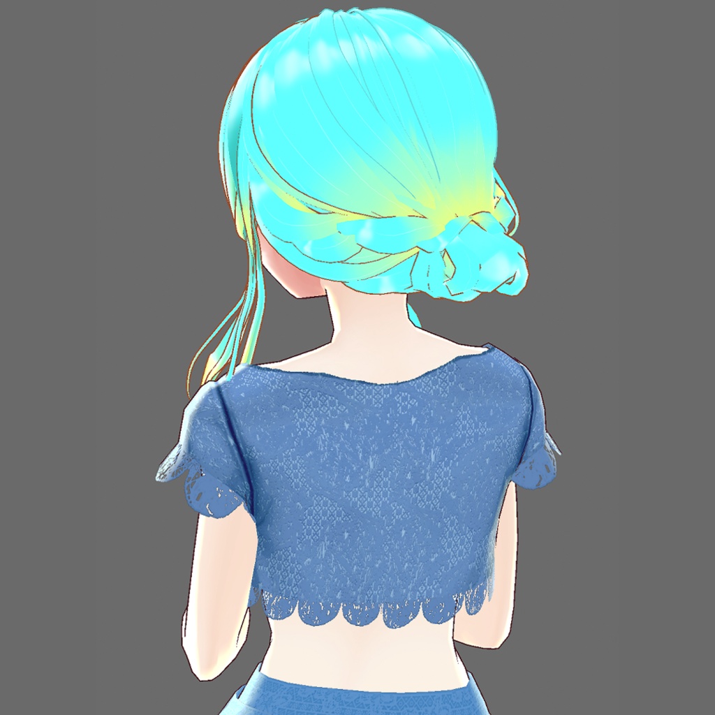 【Vroid】レースセパレートドレス(7色入り)