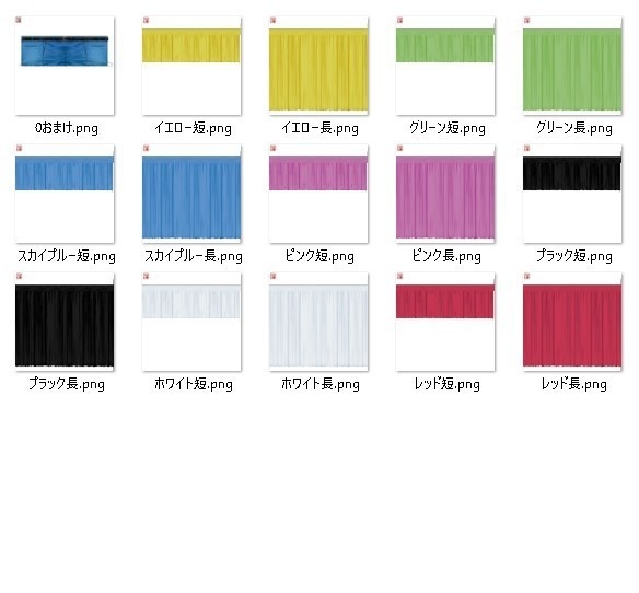 【Vroid】レースセパレートドレス(7色入り)