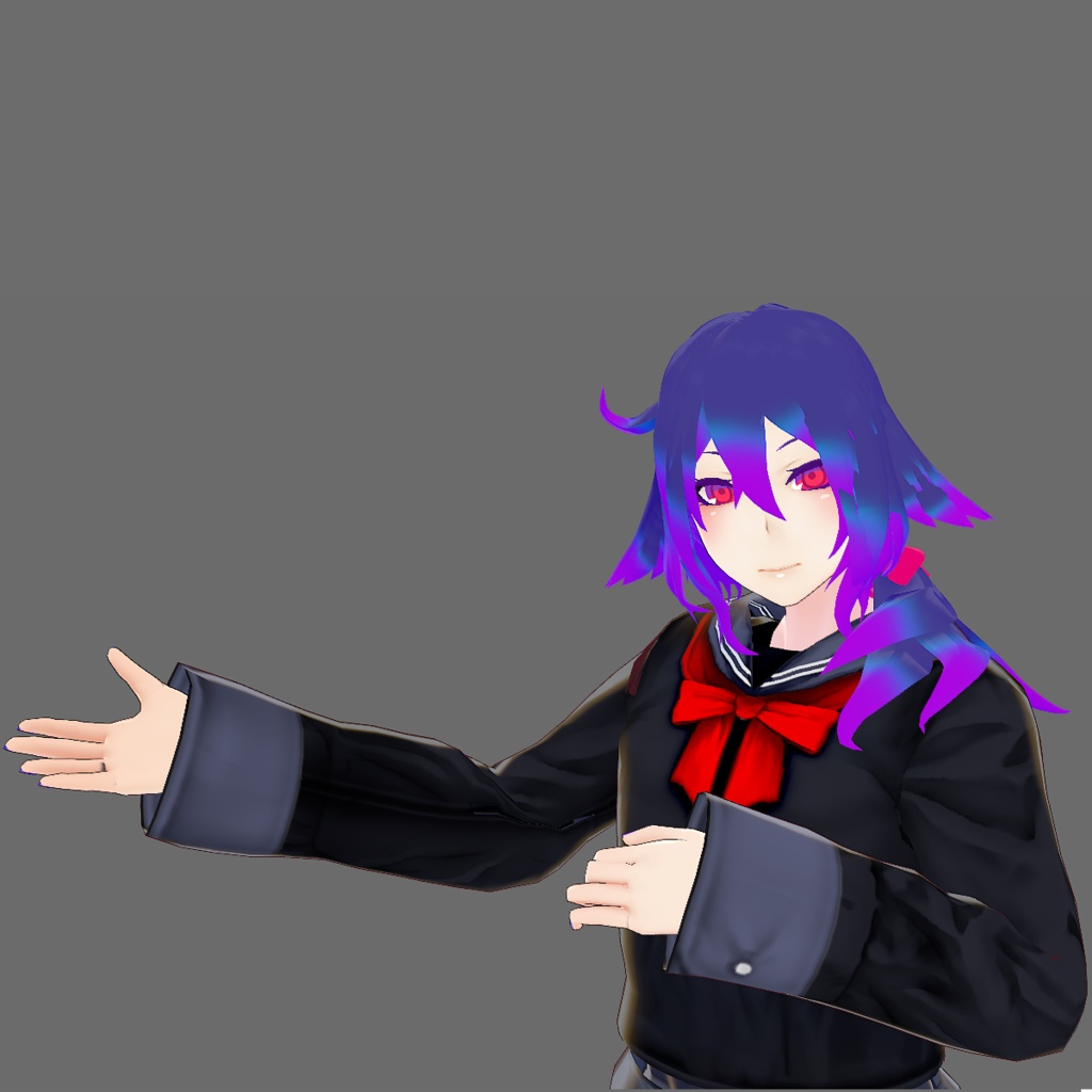 【Vroid】セーラー服(男女兼用/レザー&ツイードジャケット付)