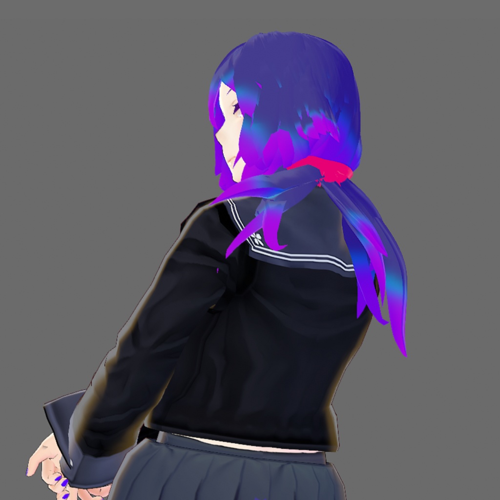 【Vroid】セーラー服(男女兼用/レザー&ツイードジャケット付)