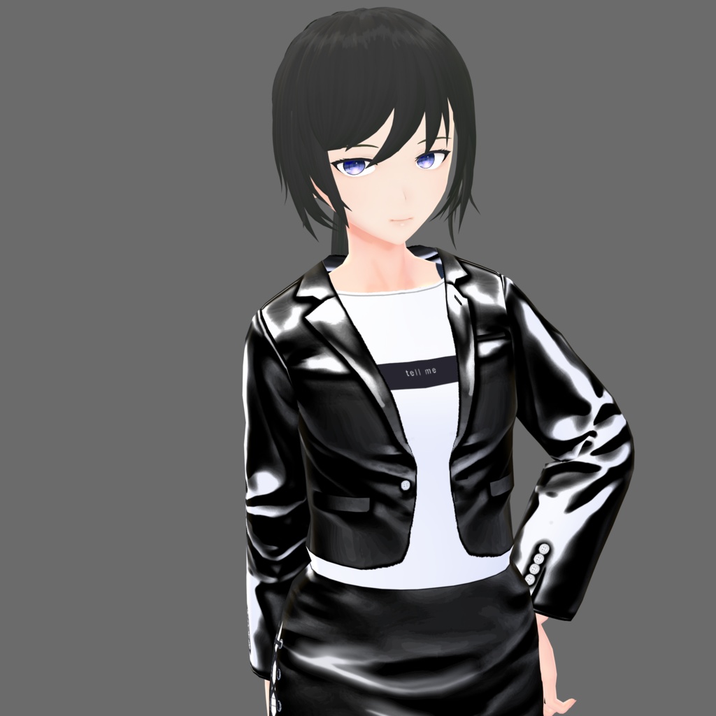 【Vroid】セーラー服(男女兼用/レザー&ツイードジャケット付)