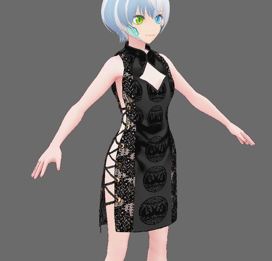 【Vroid】着れるもんなら着てみろチャイナ(男女兼用/無料版アリ)