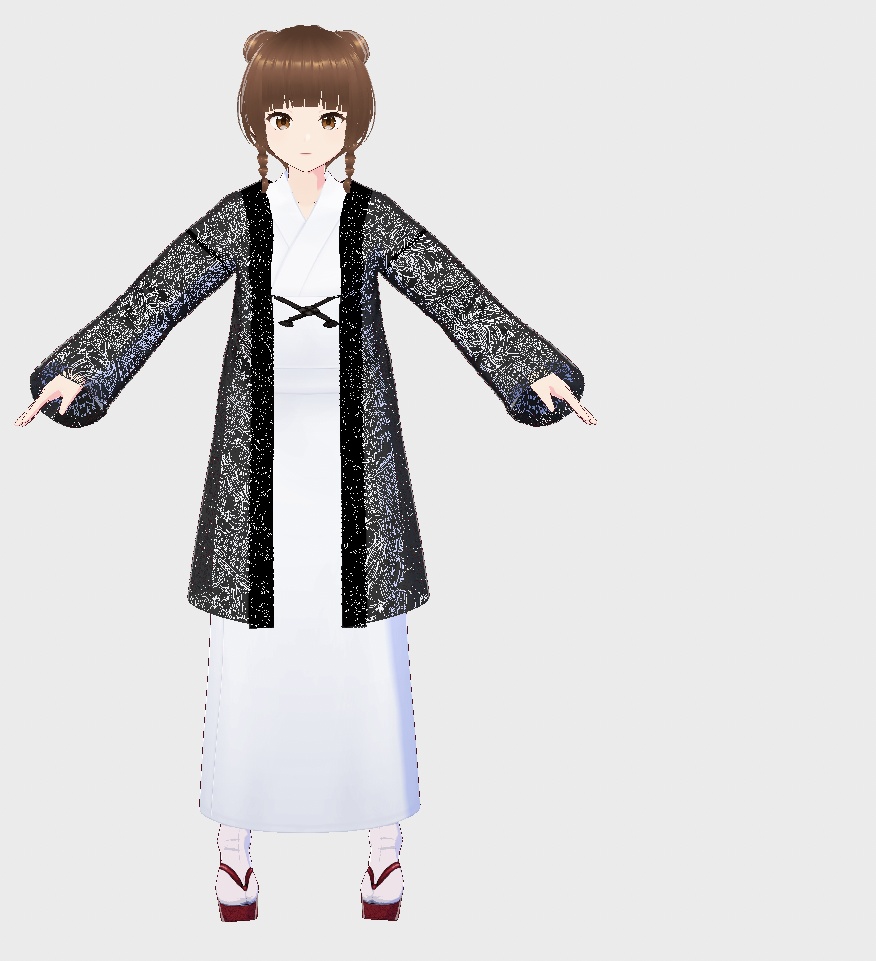 【Vroid】レース羽織11色羽織紐付き【女性/女装用/正式版】