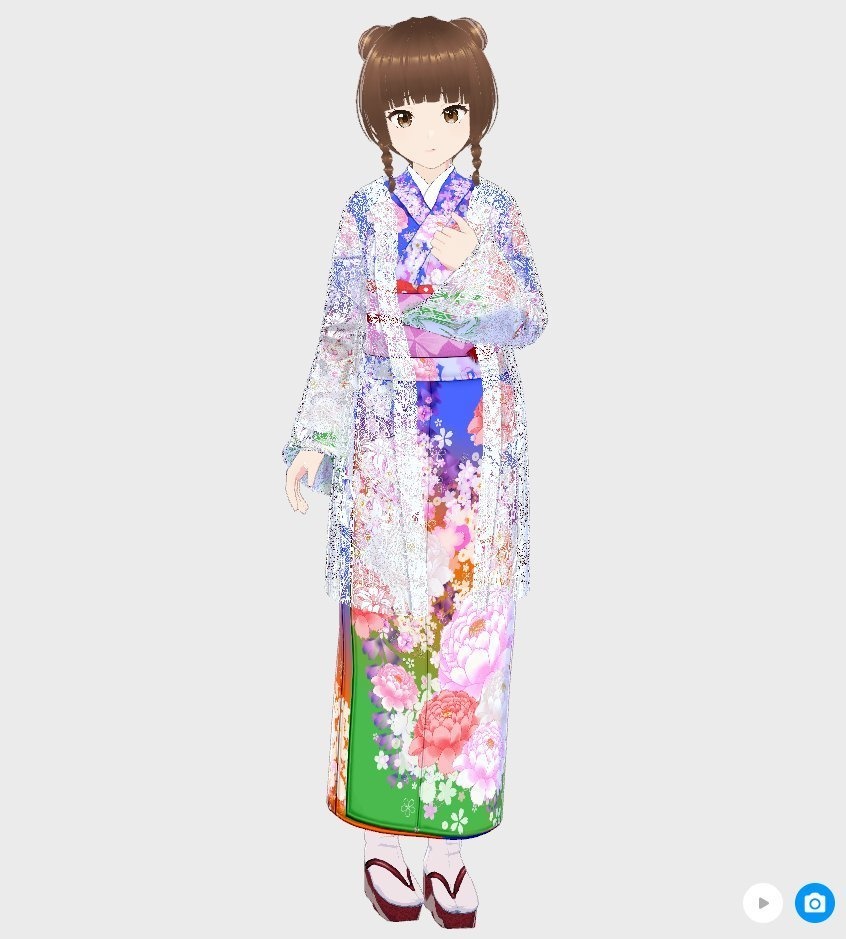 【Vroid】レース羽織11色羽織紐付き【女性/女装用/正式版】