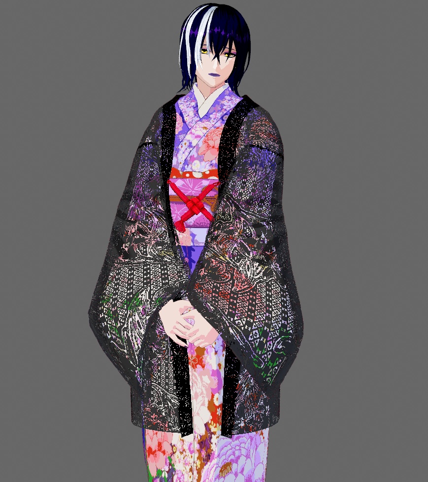 【Vroid】レース羽織11色羽織紐付き【女性/女装用/正式版】