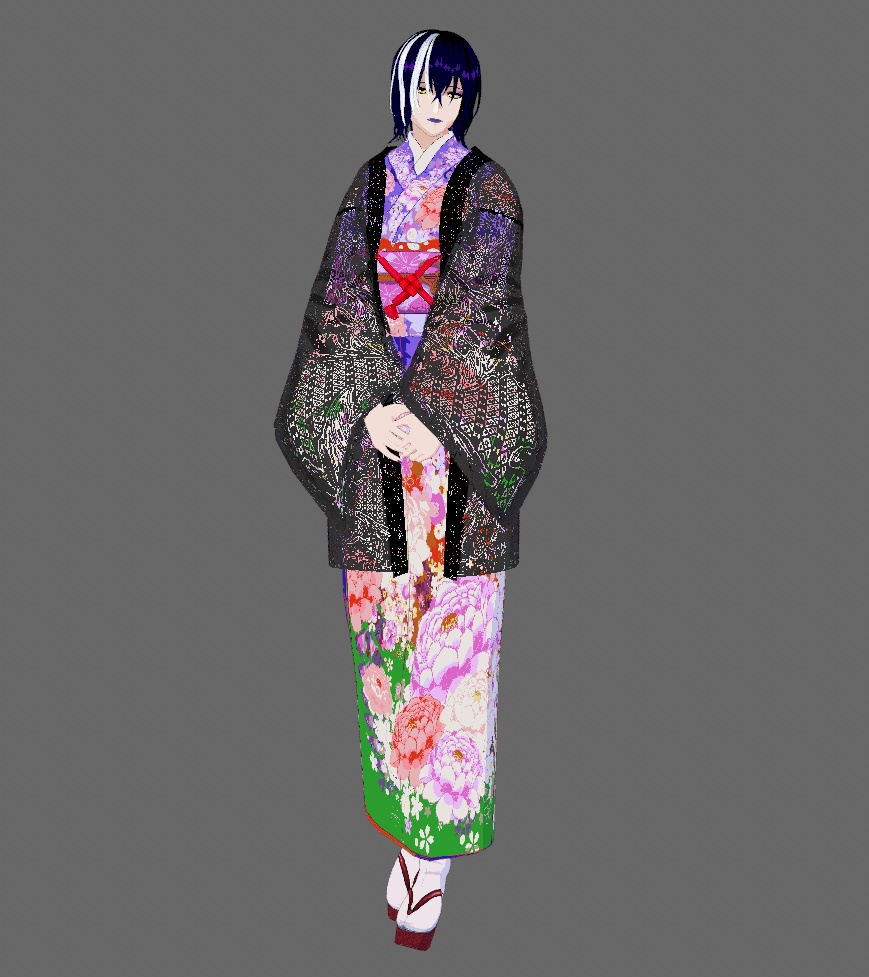 【Vroid】レース羽織11色羽織紐付き【女性/女装用/正式版】