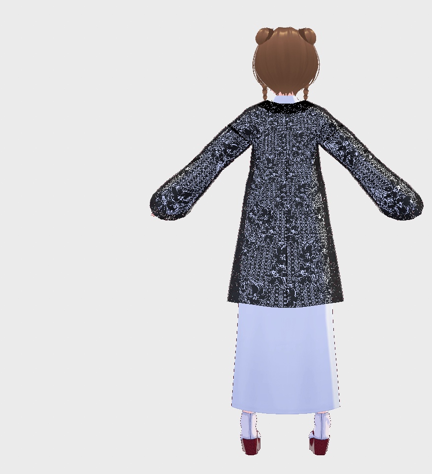 【Vroid】レース羽織11色羽織紐付き【女性/女装用/正式版】