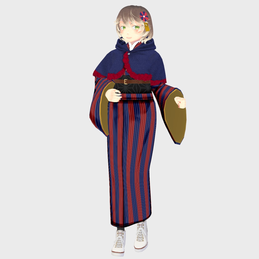 【Vroid】着物用ケープ【女性/女装用/正式版】