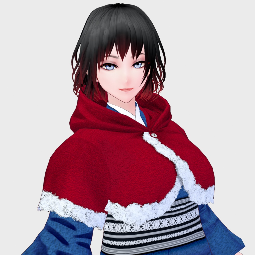 【Vroid】着物用ケープ【女性/女装用/正式版】