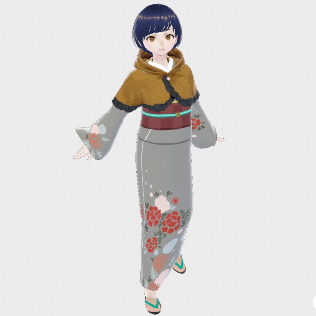 【Vroid】着物用ケープ【女性/女装用/正式版】