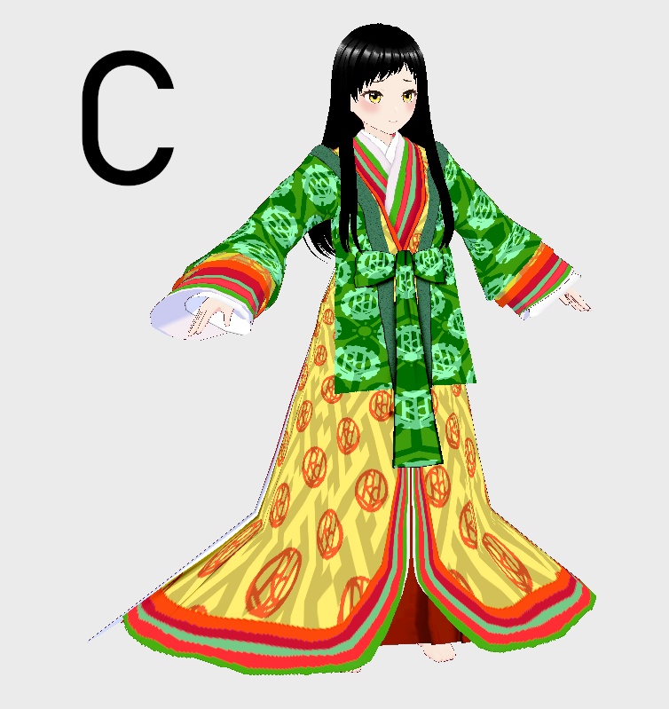 【Vroid】十二単【女性用/正式版】