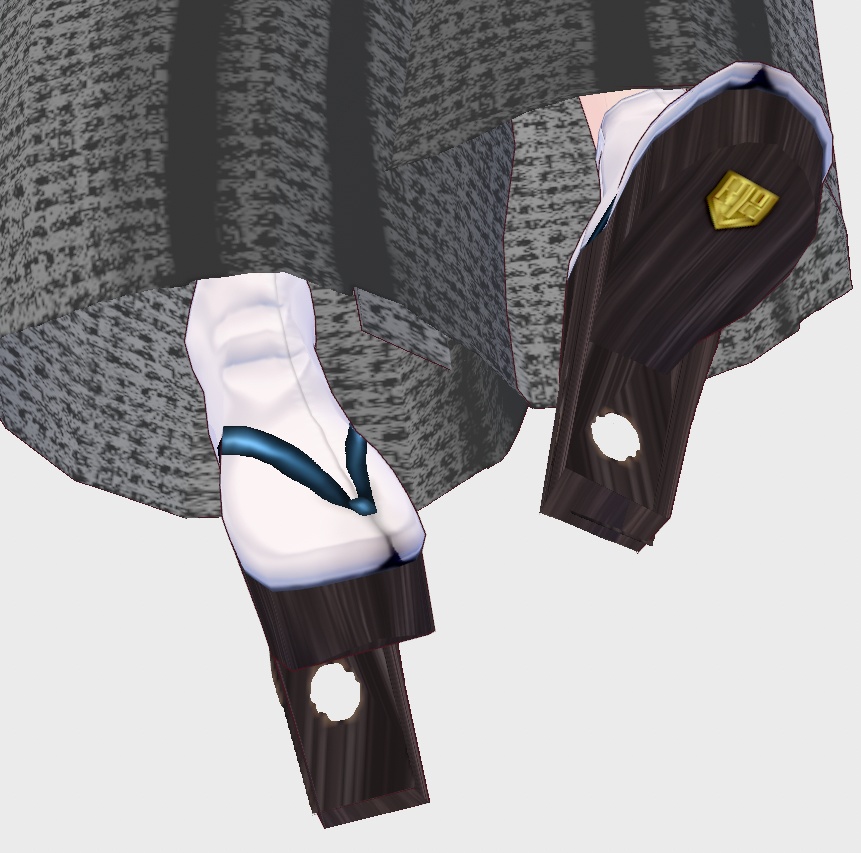 【Vroid】一本歯高下駄風【男女兼用/正式版】