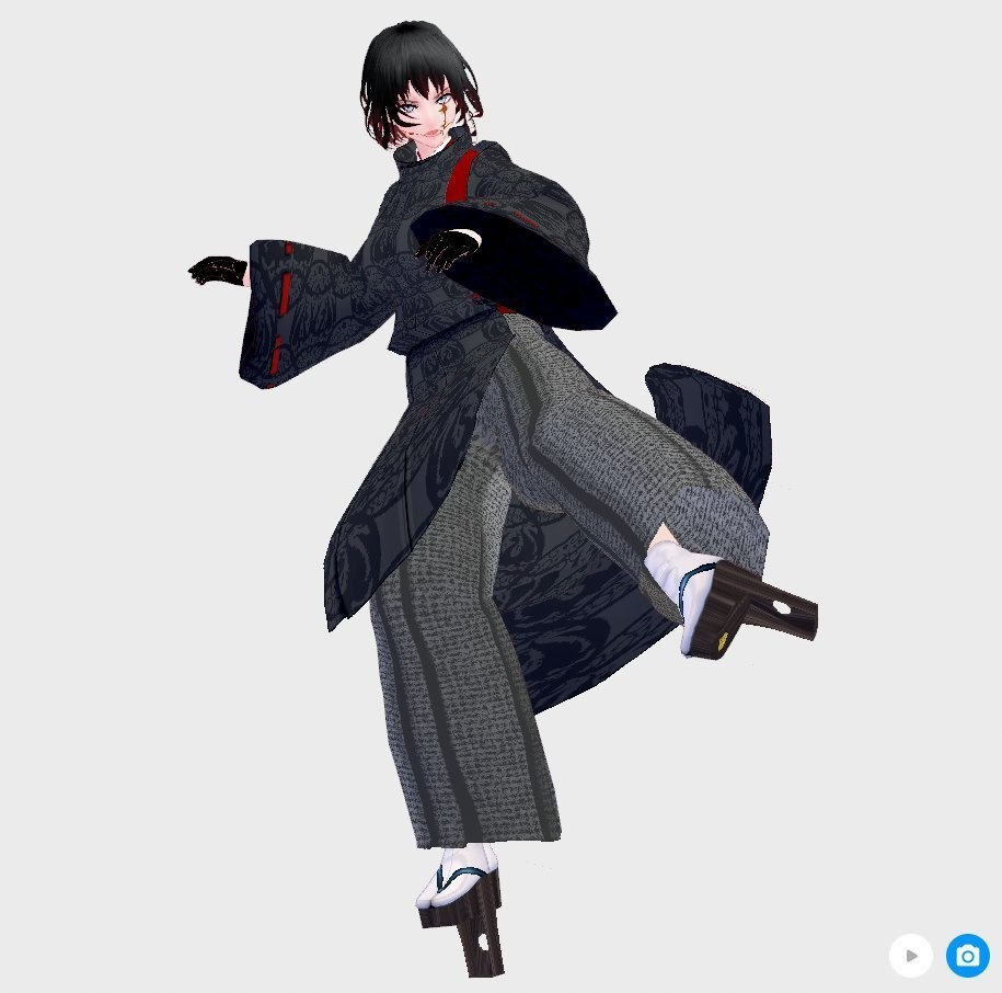 【Vroid】一本歯高下駄風【男女兼用/正式版】