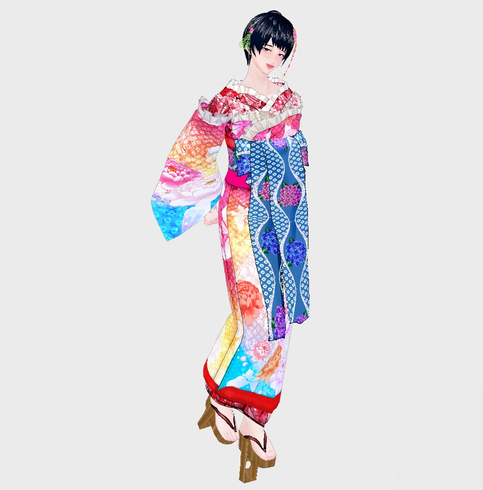 【Vroid】一本歯高下駄風【男女兼用/正式版】