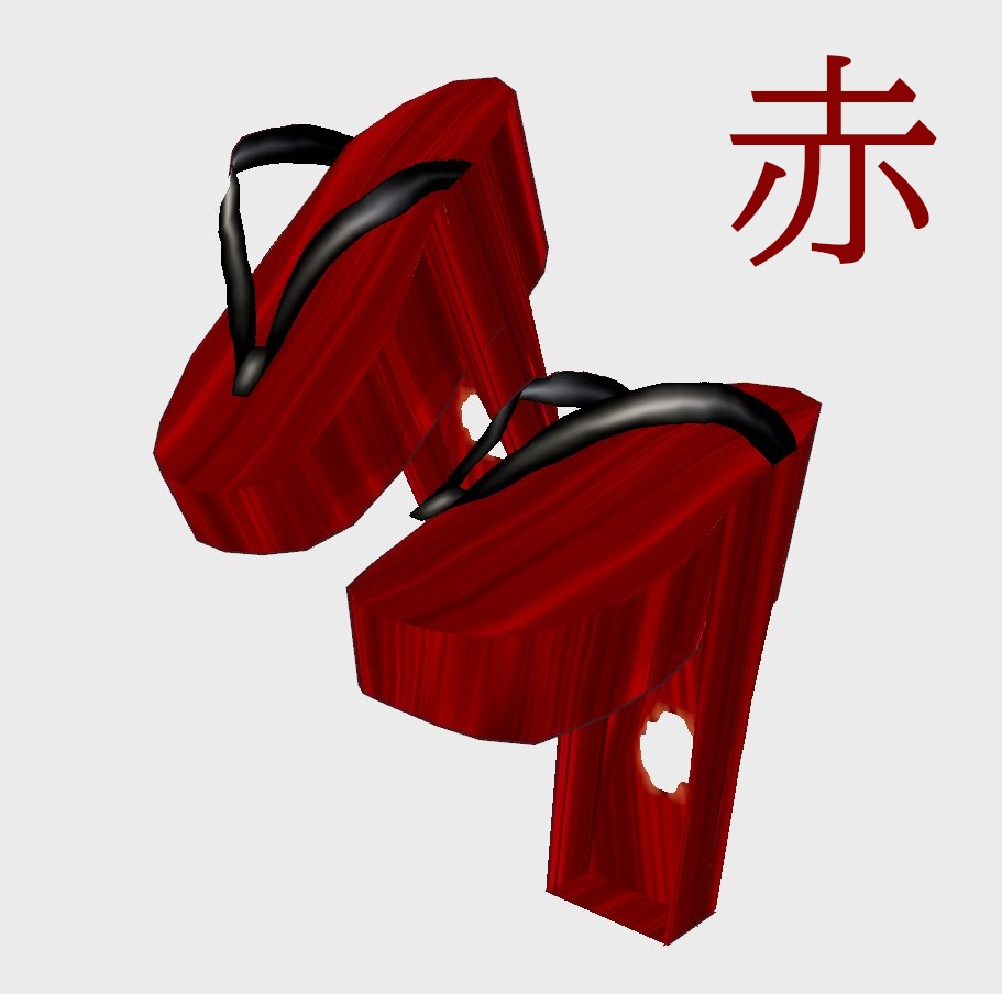 【Vroid】一本歯高下駄風【男女兼用/正式版】