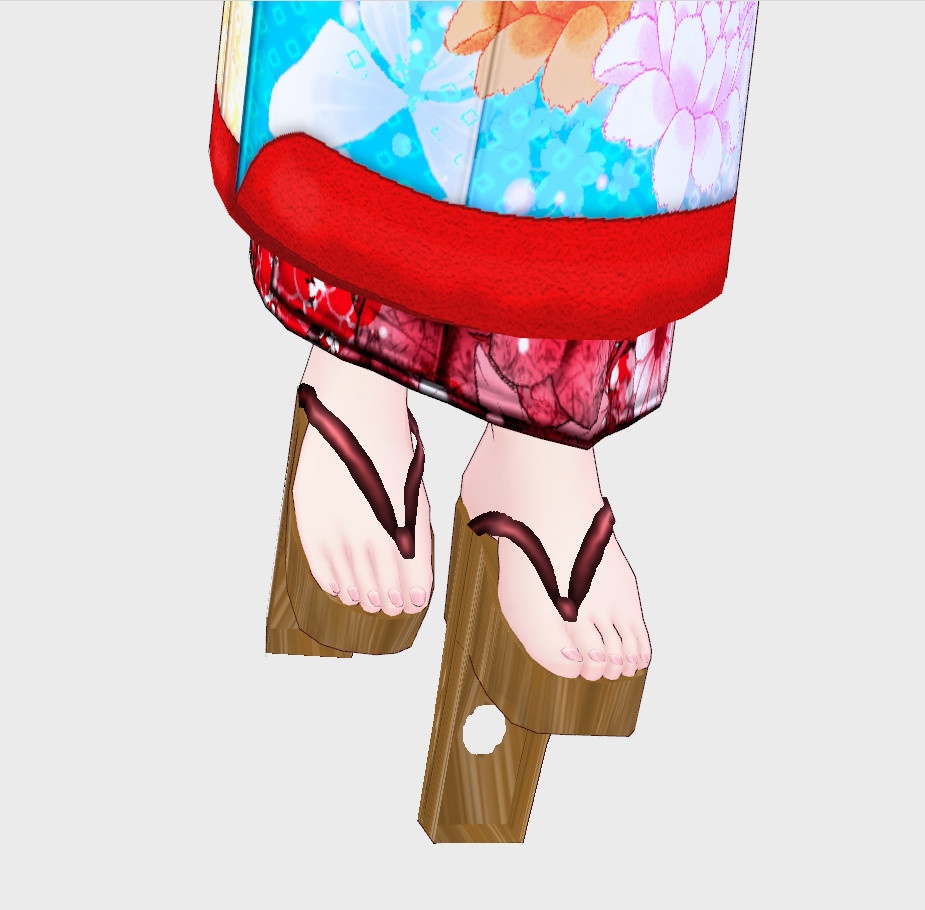 【Vroid】一本歯高下駄風【男女兼用/正式版】