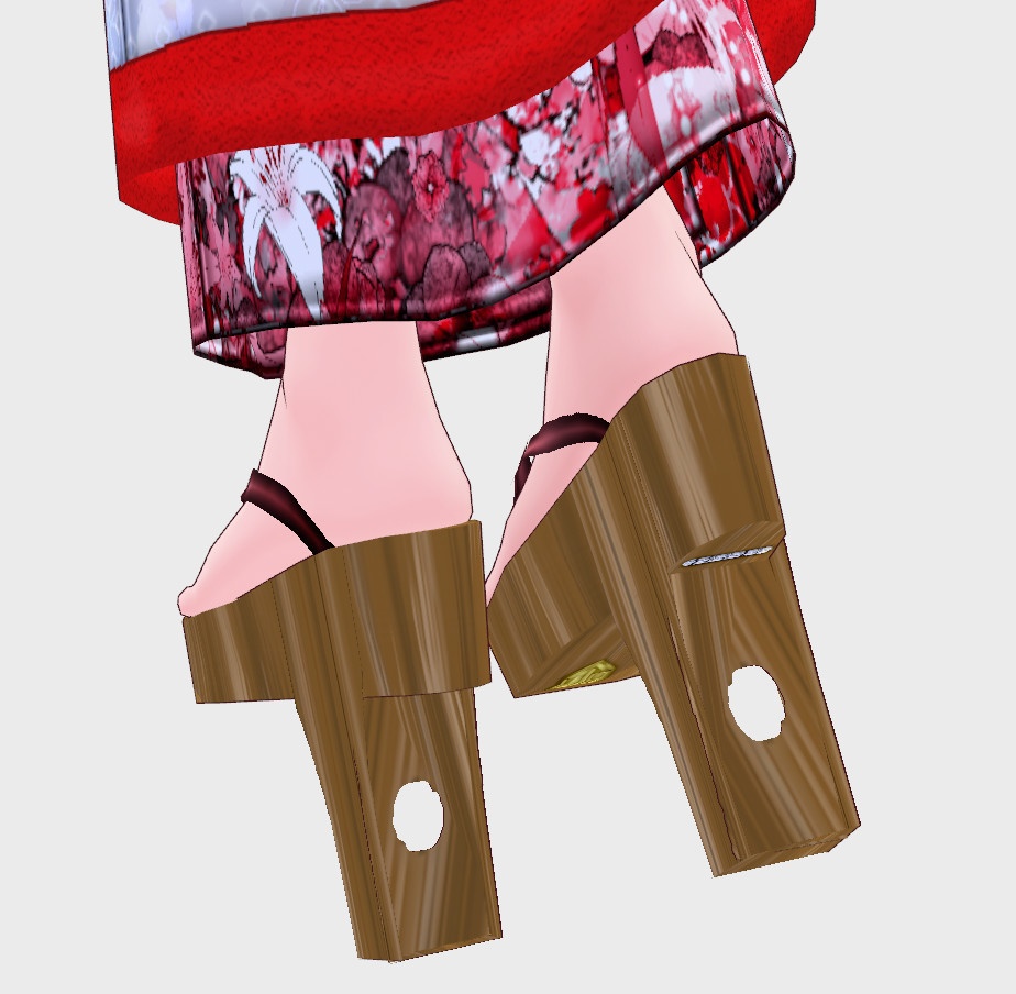 【Vroid】一本歯高下駄風【男女兼用/正式版】