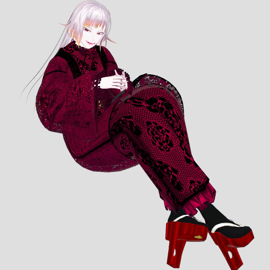 【Vroid】一本歯高下駄風【男女兼用/正式版】