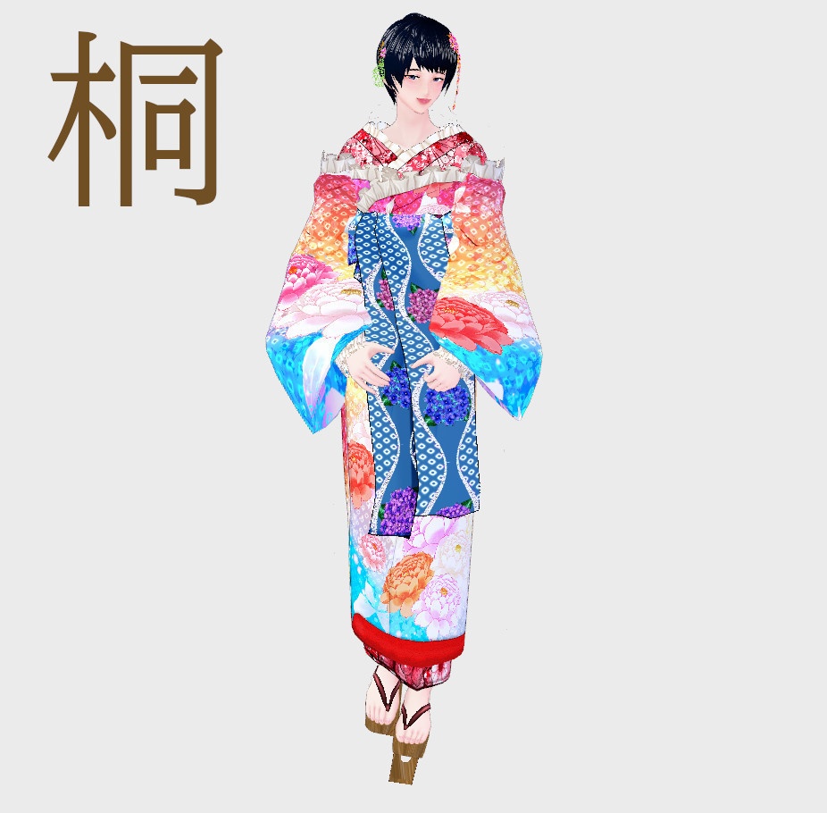 【Vroid】一本歯高下駄風【男女兼用/正式版】