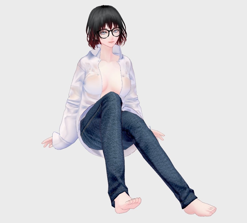 【Vroid】ヌレスケ❤脱ぎぬぎシャツ【男女兼用/正式版】