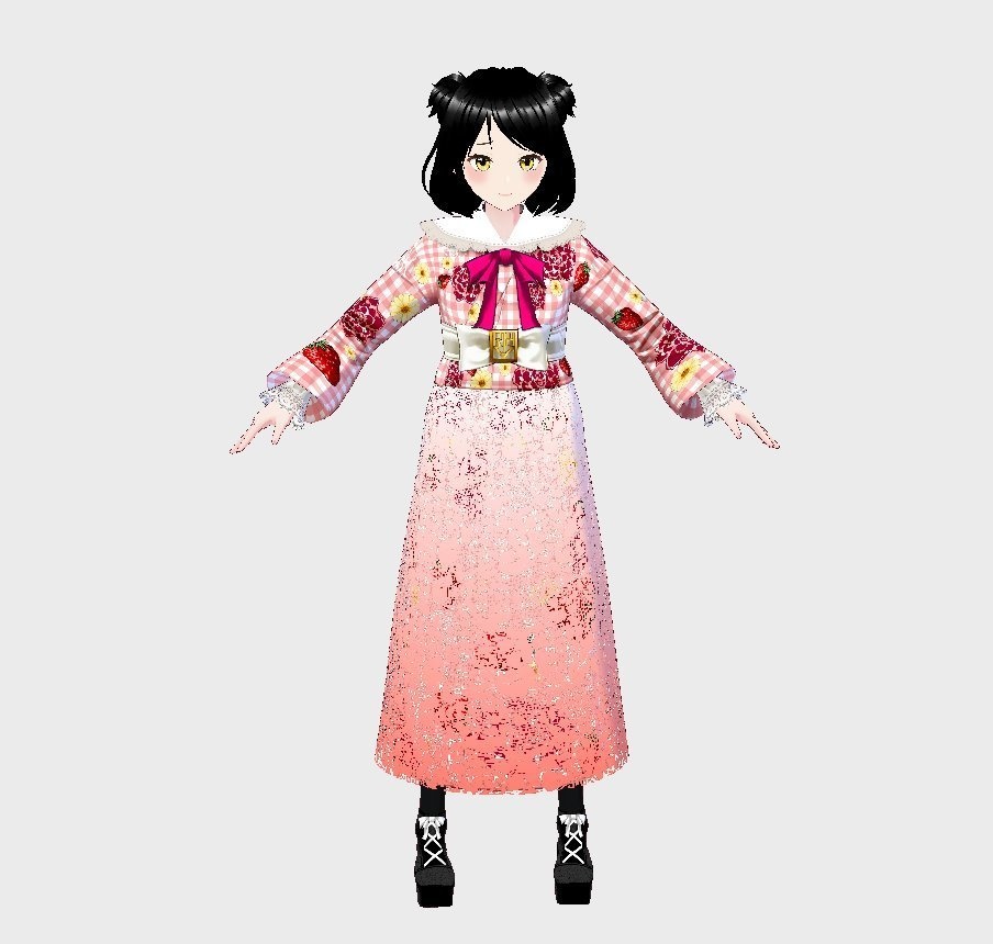 【Vroid】MODERN GIRLY KIMONO【女性用/正式版】