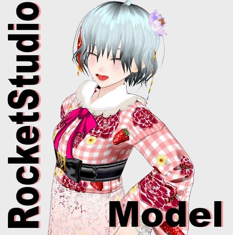 【Vroid】MODERN GIRLY KIMONO【女性用/正式版】