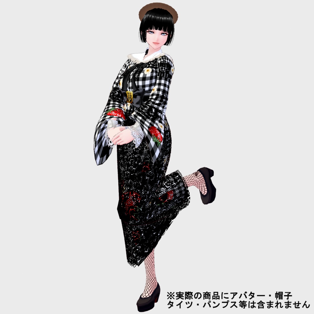 【Vroid】MODERN GIRLY KIMONO【女性用/正式版】