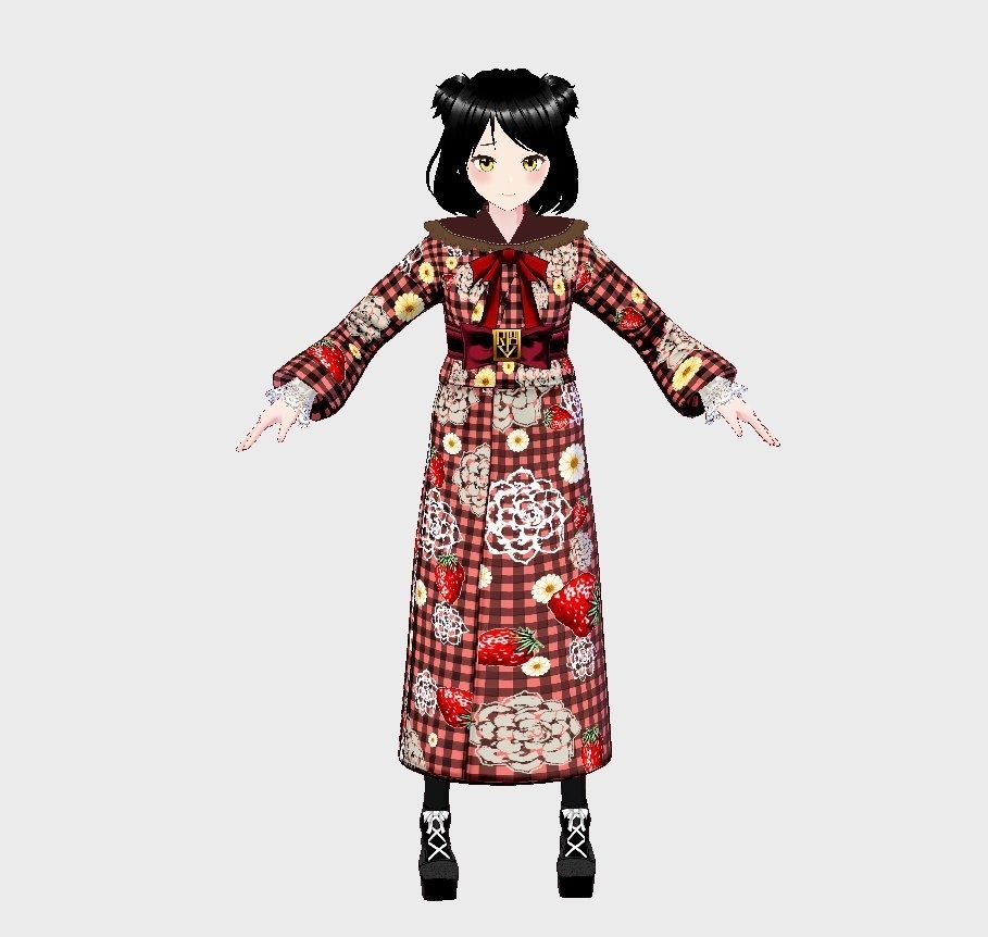 【Vroid】MODERN GIRLY KIMONO【女性用/正式版】