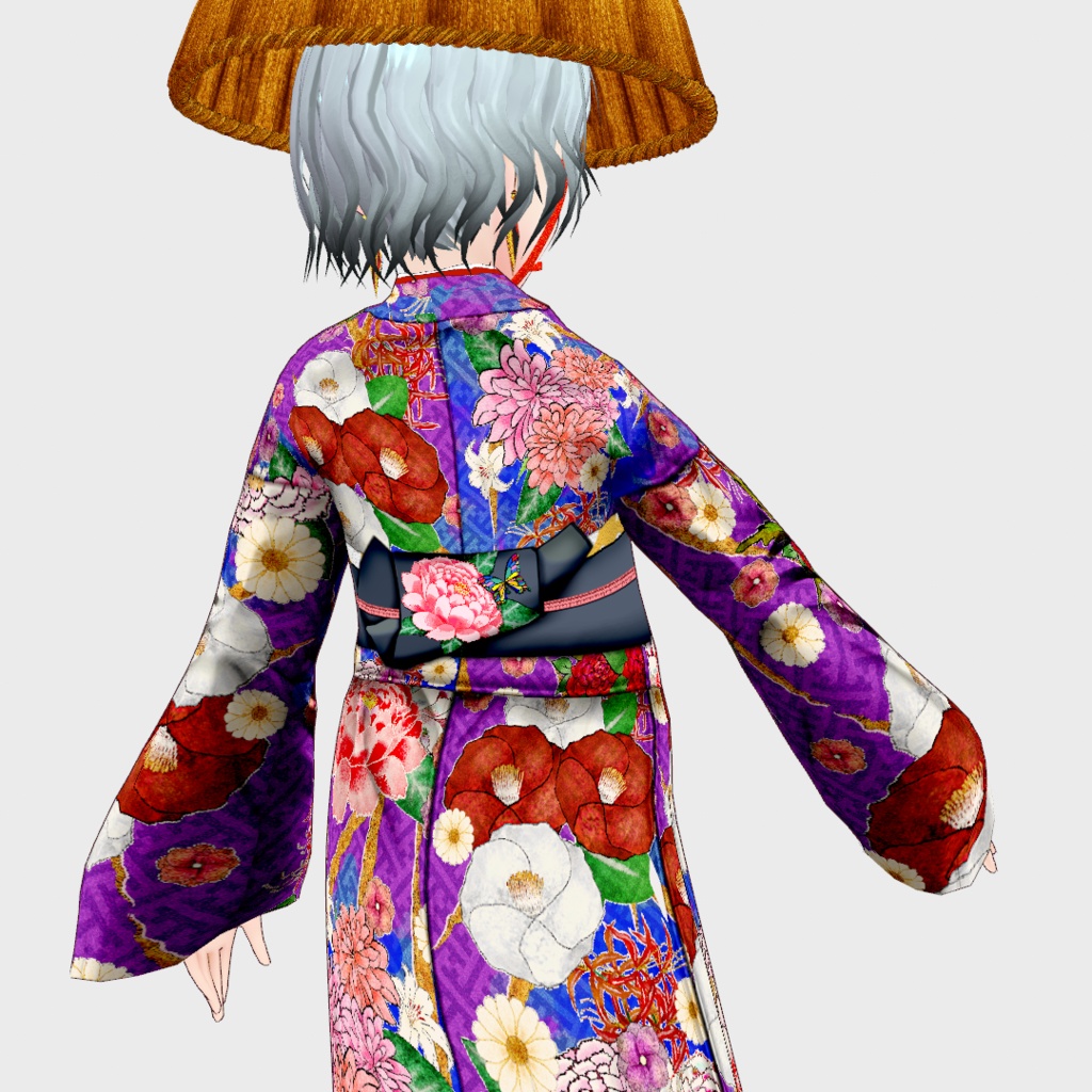 【Vroid】アンティーク風着物【女性・女装用/正式版】