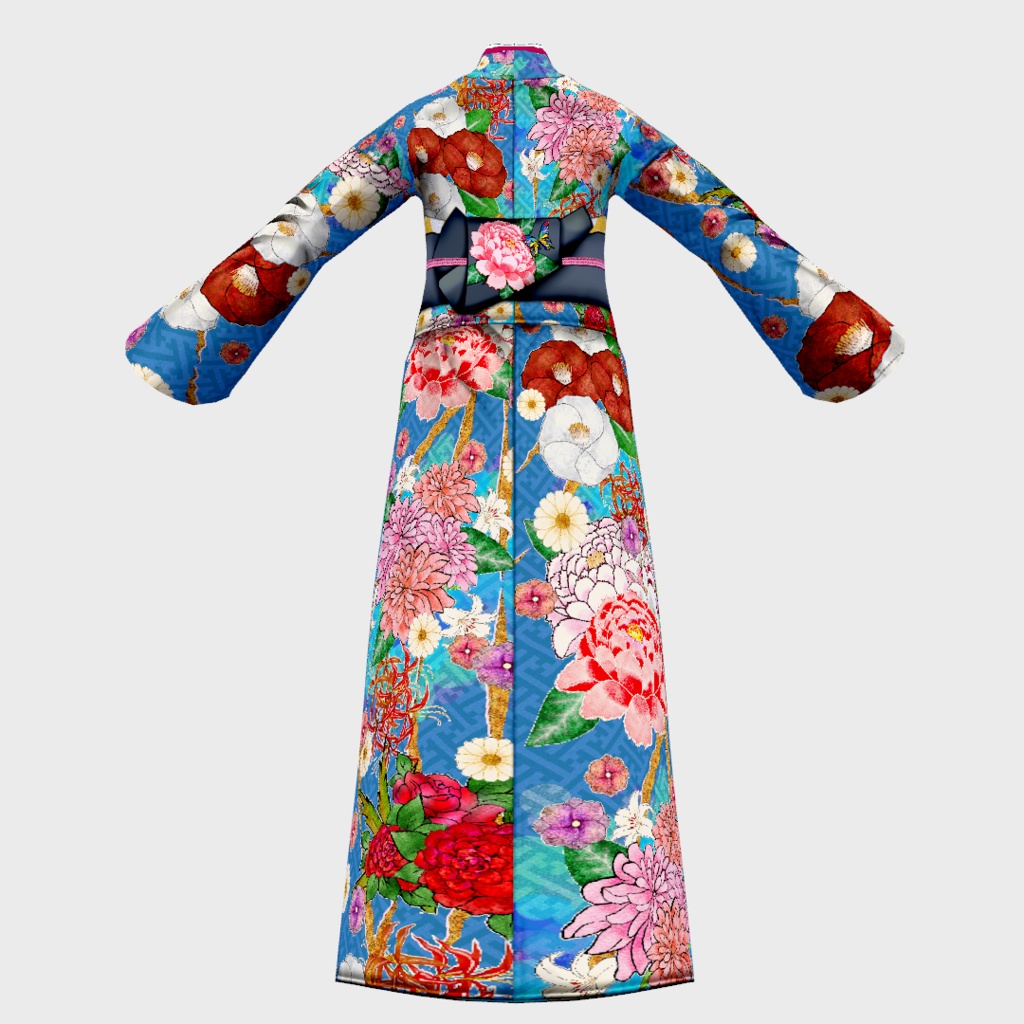 【Vroid】アンティーク風着物【女性・女装用/正式版】