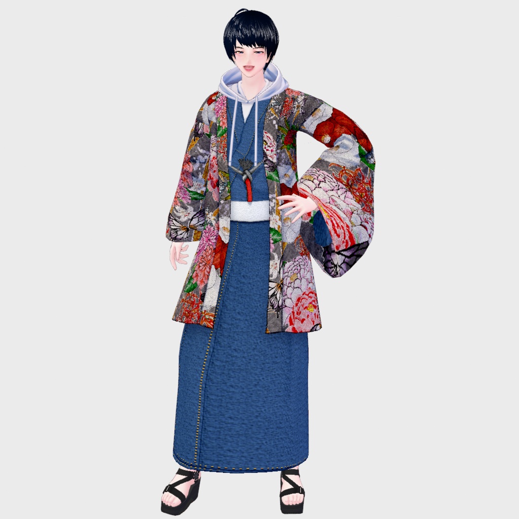 【Vroid】傾奇者羽織【男性・男装用/正式版】