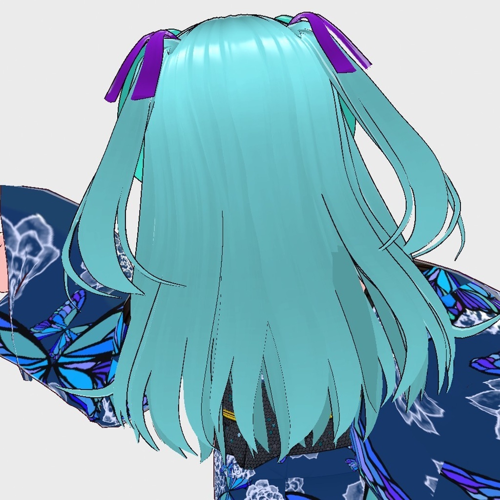 【Vroid】パーツセレクト・オフショル浴衣【女性・女装用/正式版】