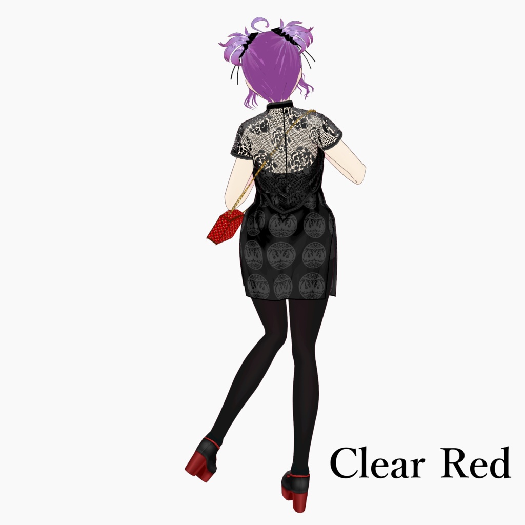 【Vroid】レザーキルティングショルダーミニバッグ【正式版/Ringo式スクリプト使用】