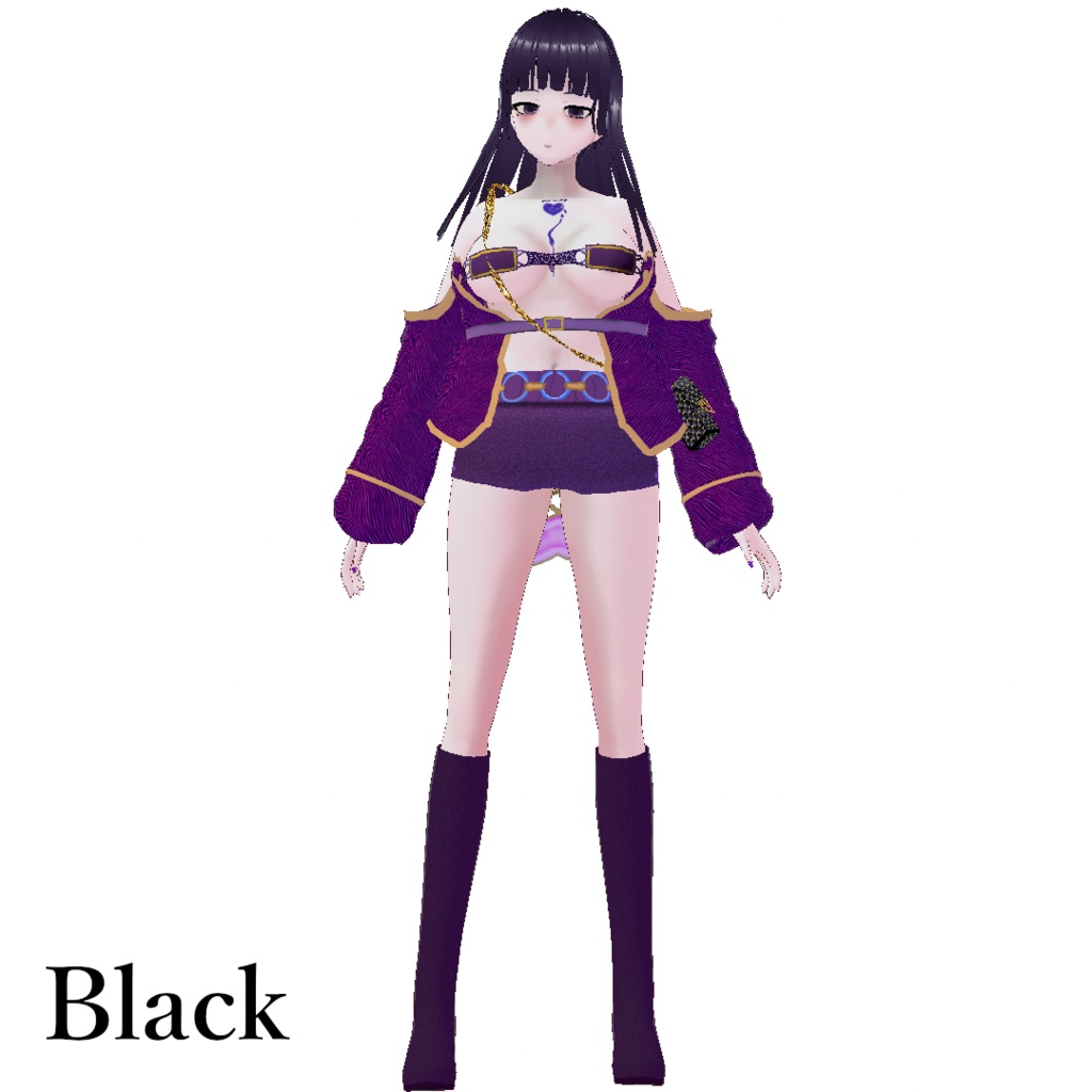 【Vroid】レザーキルティングショルダーミニバッグ【正式版/Ringo式スクリプト使用】