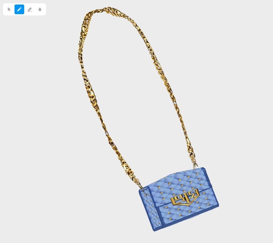 【Vroid】レザーキルティングショルダーミニバッグ【正式版/Ringo式スクリプト使用】